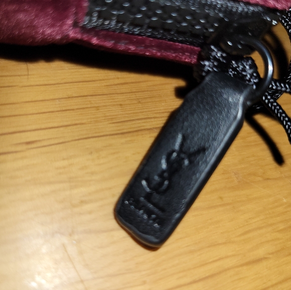 YSL Beaute Mini Cosmetics Case in Velvety Maroon - Picture 3 of 10
